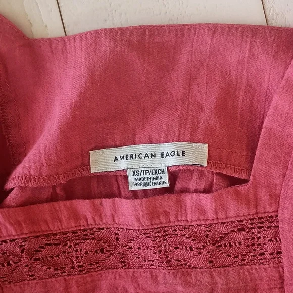 American Eagle Long Sleeve Crop Top - Picture 4 of 5
